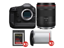 Canon Eos R1 + Rf 50mm F/1.4 L Vcm + 3 Sandisk 128gb Extreme Pro Cfexpress Type B + 3 Canon Lp-e19 + Ebook “20 Consejos Para Fotos Que Impactan”
