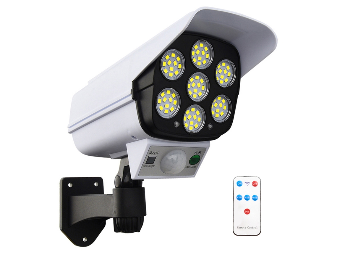 Venta por catálogo: Lámpara de pared solar CHABERLU con simulación de monitorización humana.