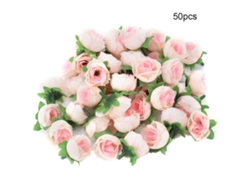 2026-50pcs Flores Falsas De Rayón Peonía Cabeza Flor Pequeña Bola Crisantemo Clavel Champagne Para Decoración Diy
