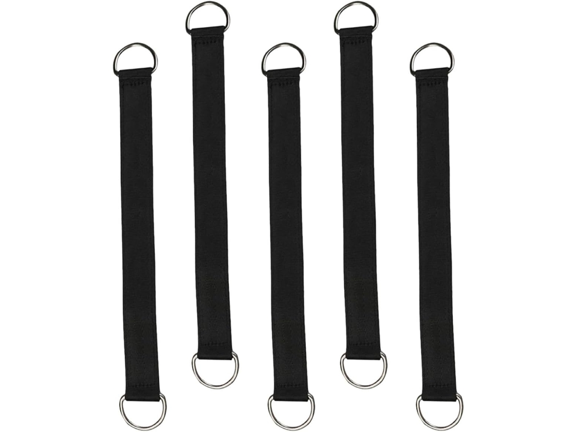 Correas Para Hamaca Inoomp De 5 Piezas, Poliéster Y Acero Inoxidable Con Mosquetones, Ajustables Para Columpios De
