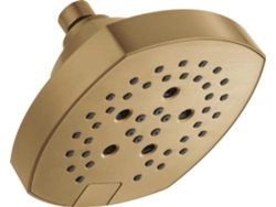 Cabezal De Ducha Faucet H2okinetic De 5 Posiciones, Cabezal De Ducha Cuadrado Dorado, Caudal De 1,75 Gpm...