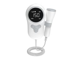 Monitor De Ultrassom Doppler Fetal Grande, Com Tela De Cristal Líquido Cinza.