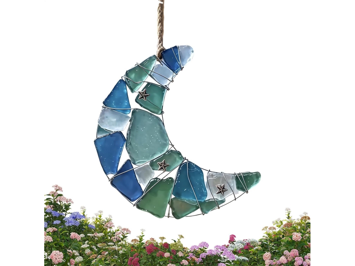 Decoración Lunar, Adorno Acrílico 2d, Pared Azul De La Amistad, Para El Hogar, Dormitorio, Entrada, Jardín, Fiesta Del
