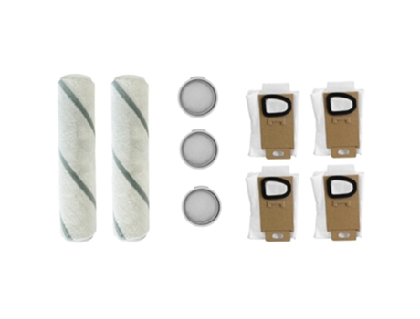 9pcs roller brush hepa filter para xiaomi mijia scwxcq01rr h6 vacuum