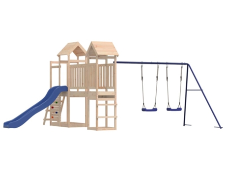 Parque Infantil De Exterior VIDAXL Marrón Madera