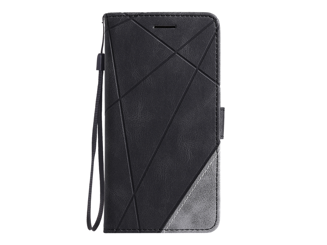 Capa De Couro Sintético Com Costura Que Imita A Pele, Compatível Com Oppo, Com Ppreto - Oppo Reno 8t 5g (internacional)