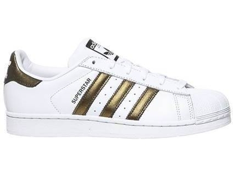 Zapatillas ADIDAS Superstar W Cuero natural Mujer (36.6 - Blanco)