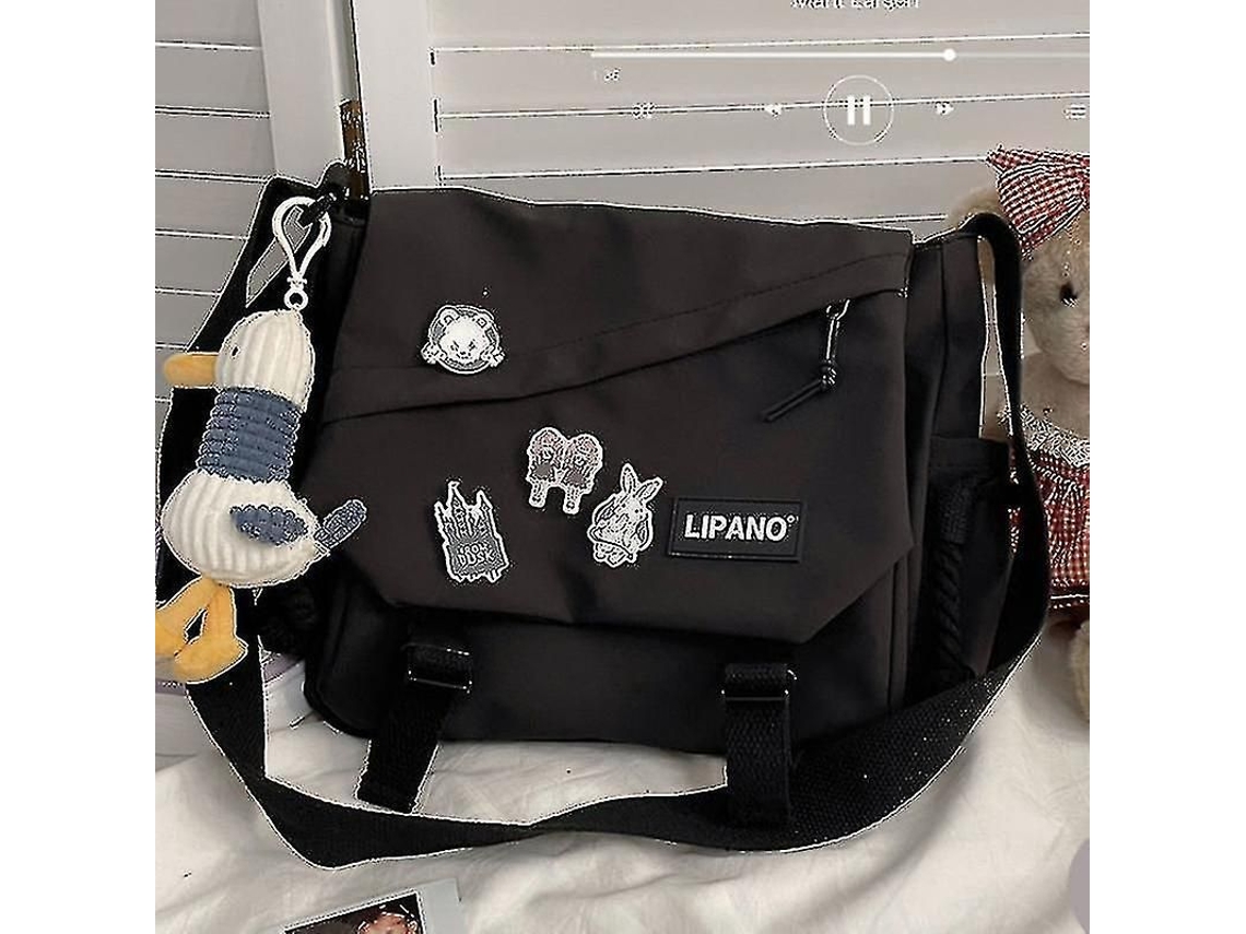 Bolso bandolera retro MDUG para hombre, gran capacidad, ligero, con correa cruzada ajustable.