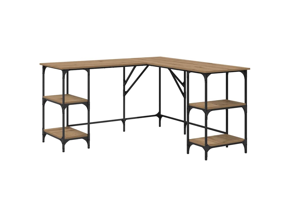 Mesa | Escritorio secreter, Roble artesanal, 139 x 139 x 75 cm, Madera procesada