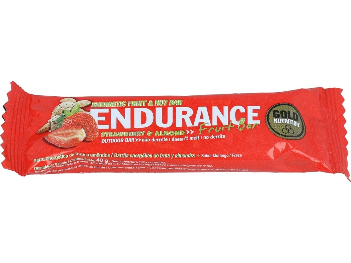 Barra GOLDNUTRITION Almendra y Fresa (40 g)
