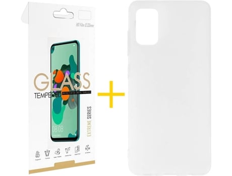Kit Funda + Protector de Pantalla Samsung Galaxy A51 5G SKYHE Liso 1 (Transparente)