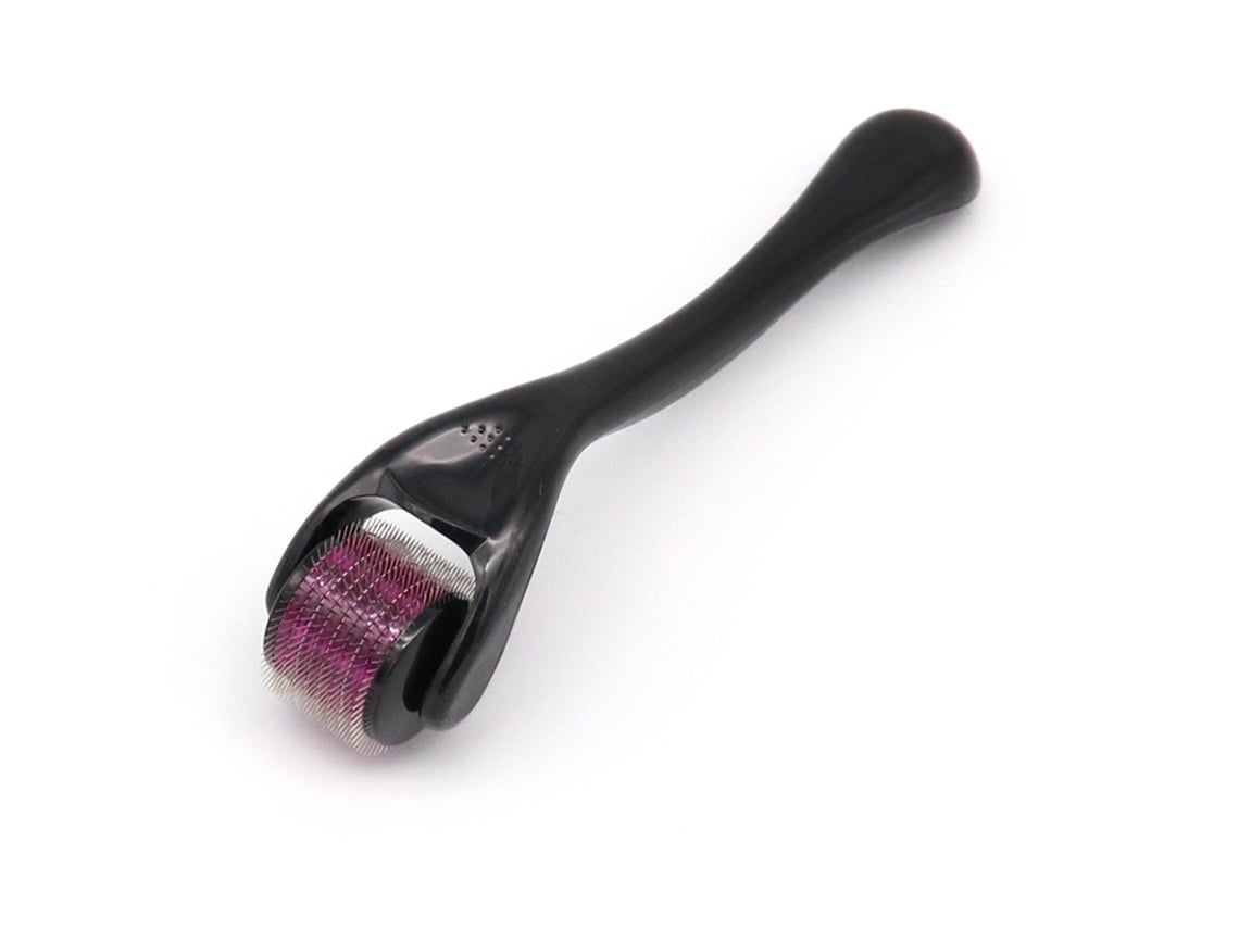 Rodillo de microagujas Yuysan de 1,5 mm para rostro y cuerpo, cuidado estético de la piel, color morado.