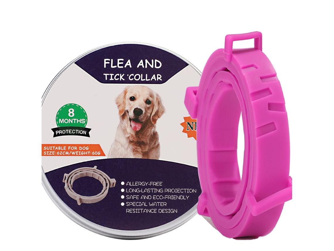 Collar antiparasitario Inovarea para perros, 8 meses de protección, control de pulgas y garrapatas, hipoalergénico y resistente al agua - 4
