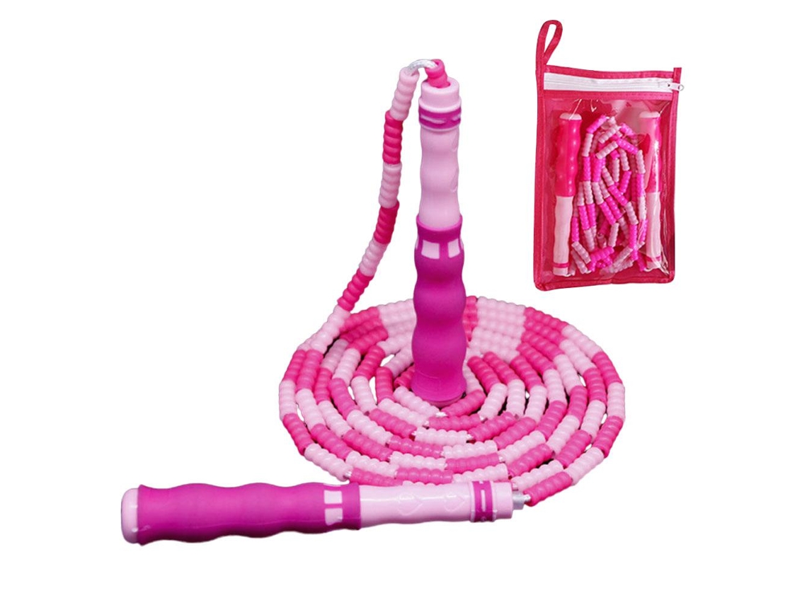 Cuerda Para Saltar Ajustable Con Cuentas Segmentadas Suaves Para Niños Y Adultos - Fitness Para Bajar De Peso