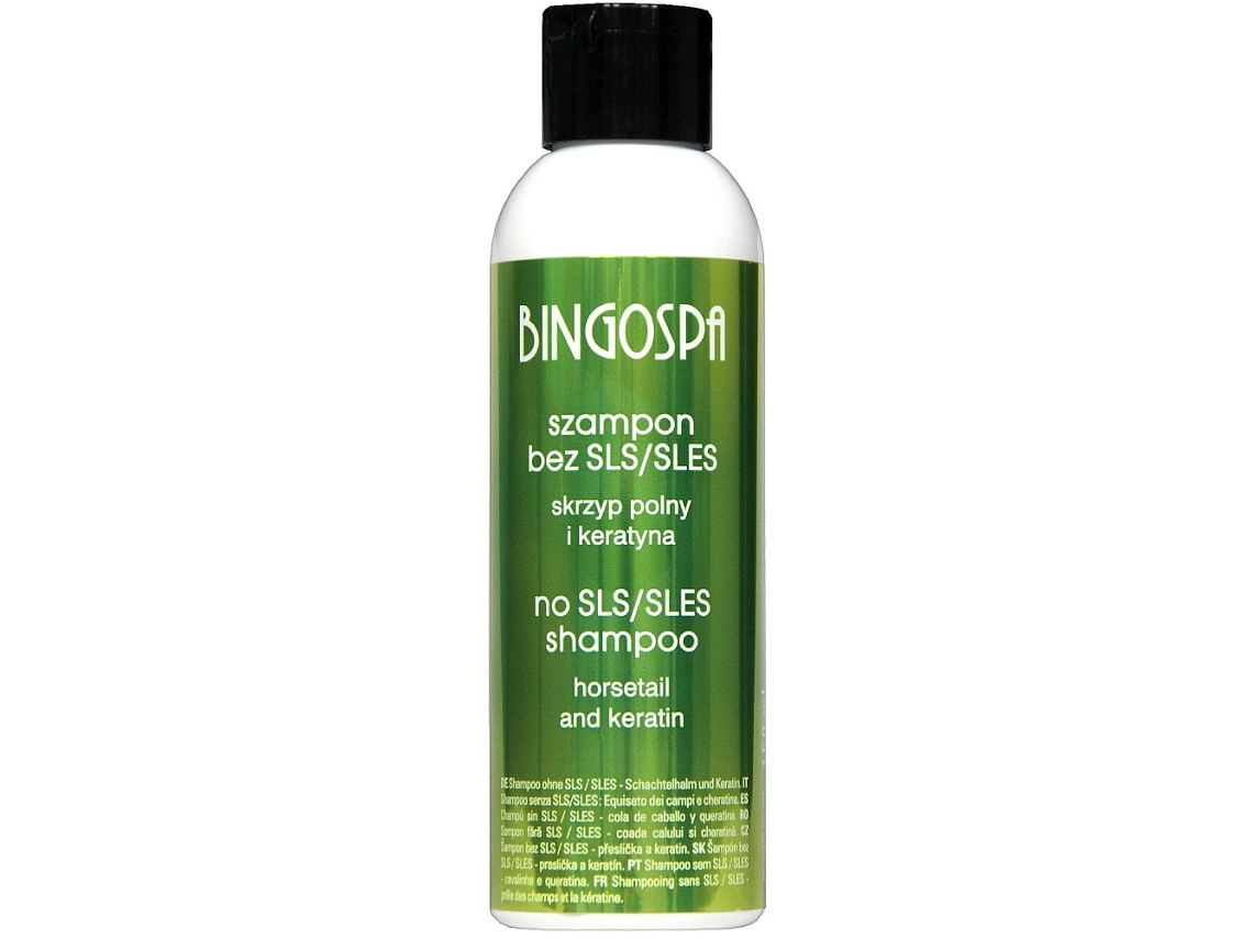 Champú Bingospa Sin Sles/sls Con Cola De Caballo Y Queratina, 100ml