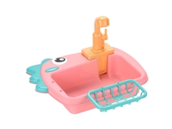 Juguete de simulación para niños: Cocina eléctrica para lavar frutas y verduras - Juguete educativo para la primera infancia - Mdug (rosa)
