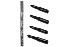 Brochas de maquillaje portátiles para ojos y labios