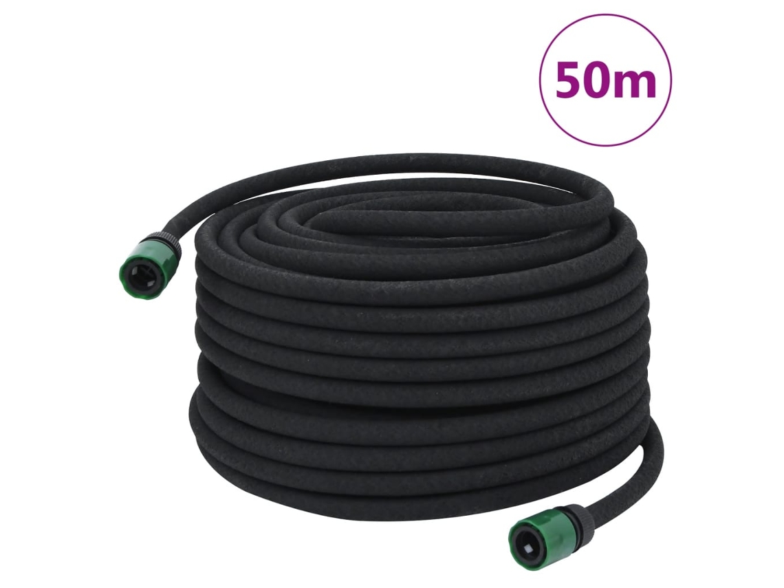 Manguera Porosa VIDAXL Negro Caucho (1.6x5000 cm)