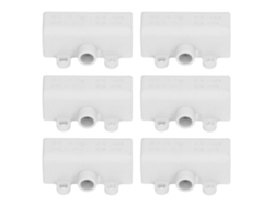 Zk-506 Bloque Divisor En T De 3 Vías 400v 60a Conector De Cableado Rápido 1-6mm²