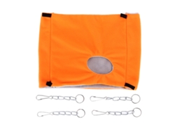 Nido De Felpa Cálido Para Pájaros Y Hámsteres, Hamaca Doble, Jaula Colgante, Invierno, Naranja