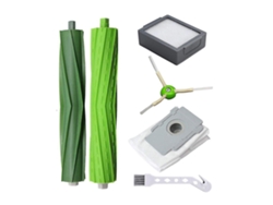 Kit de cepillo giratorio, filtro HEPA, cepillo lateral y bolsa para polvo compatible con Irobot Roomba