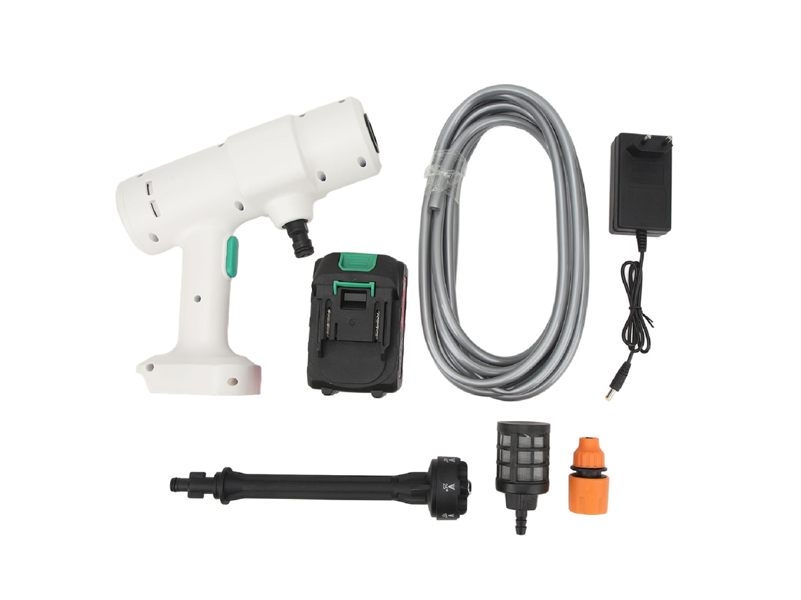 Hidrolavadora inalámbrica 6 en 1 con boquilla rociadora, 12000 mAh, 2,4 MPa