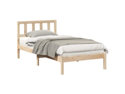 Maison Exclusive - Estructura De Cama Marrón 90 X 190 Cm Madera De Pino Macizo