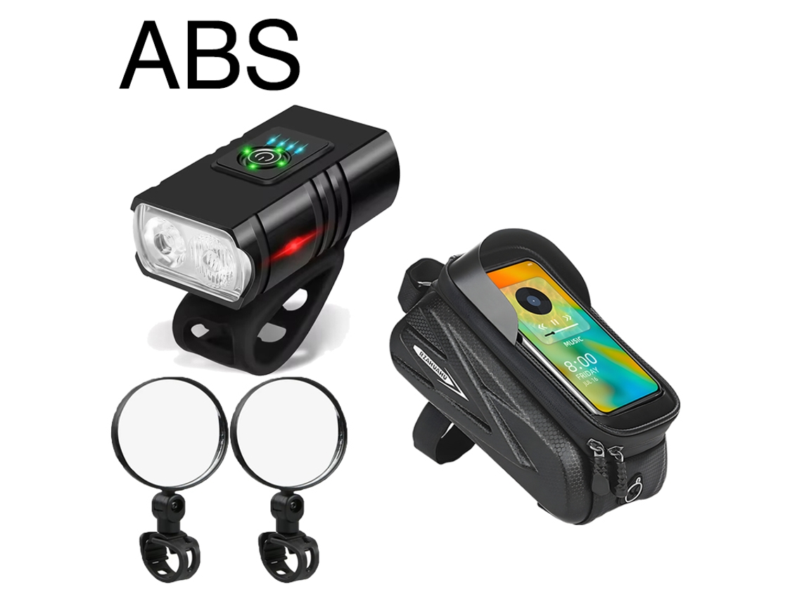 Espejo retrovisor para bicicleta, ajustable y giratorio 360°, accesorio de seguridad para ciclismo. Aeuzwr