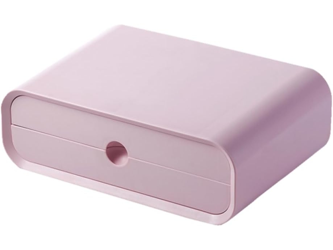 Soporte Elevado Para Monitor De Abs Rosa Para Almacenamiento En La Oficina En Casa.