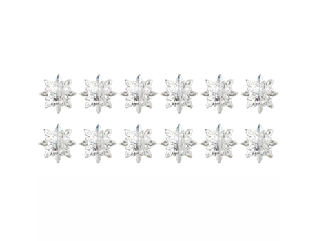 Adornos de copos de nieve Copo de nieve de brillo de plástico para el invierno Decoraciones de ventanas de árboles de Navidad para interiores y ext...