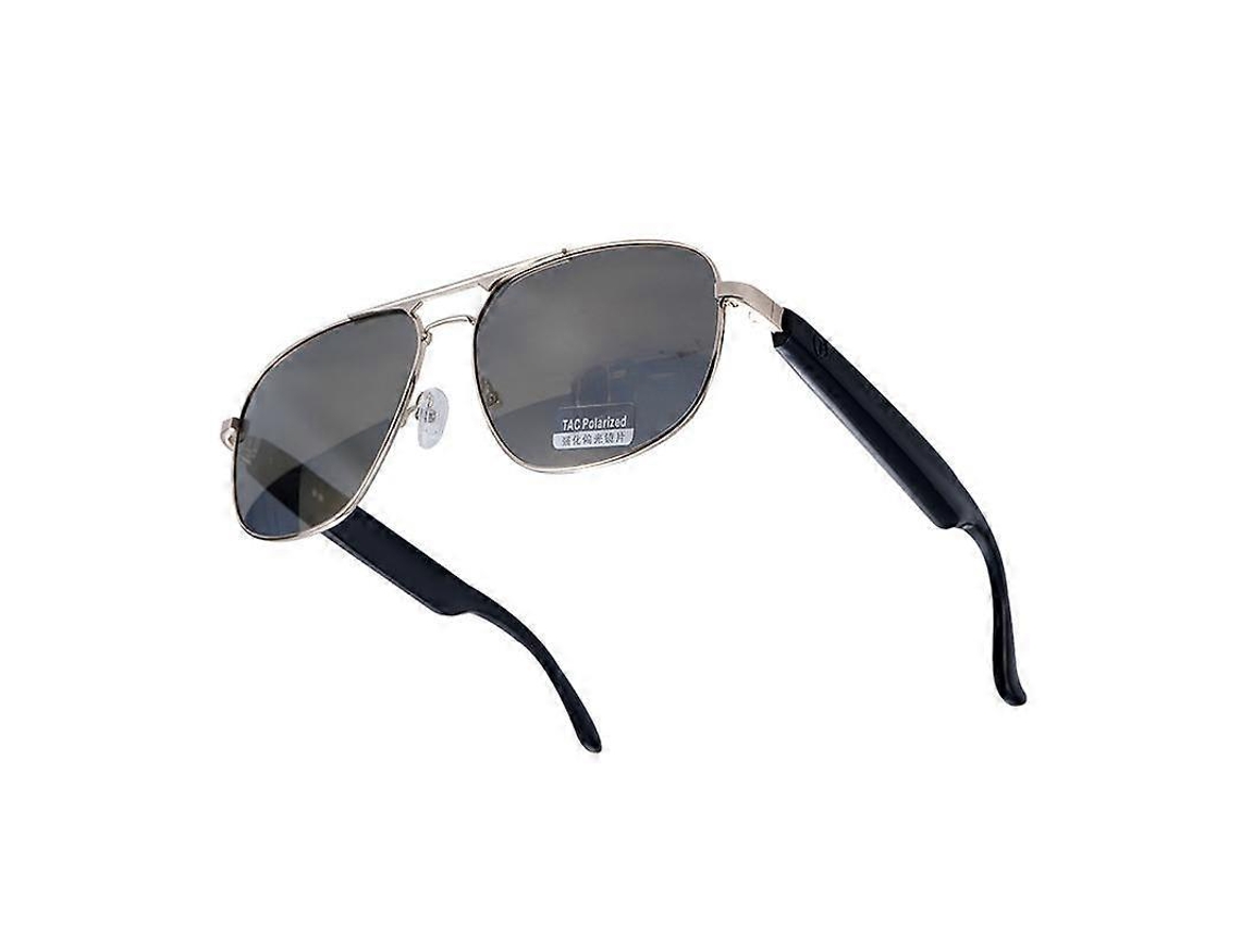 Gafas inteligentes GS02, compatibles con asistente de voz, llamadas Bluetooth y control remoto para fotografía.