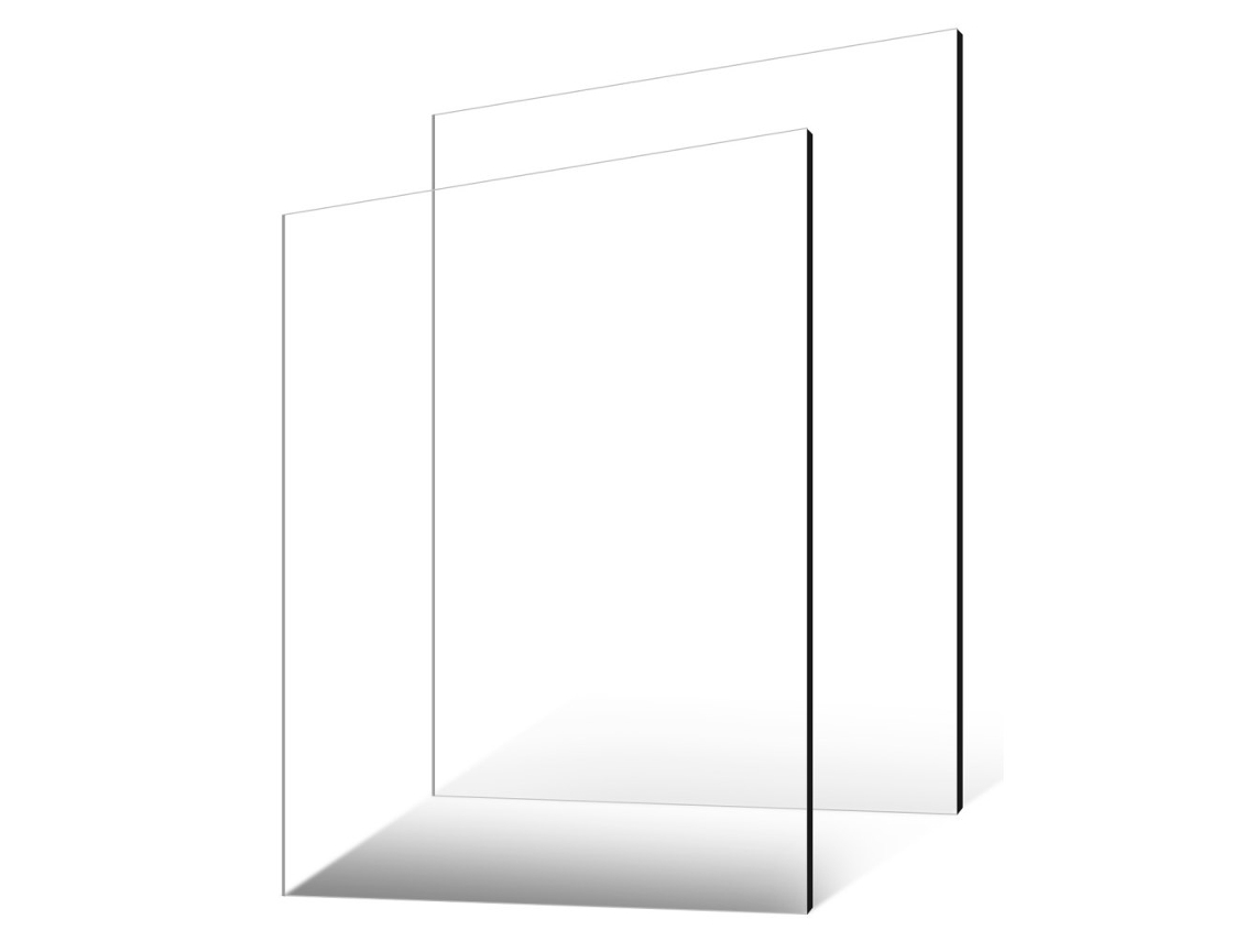 Juego de 2 láminas acrílicas transparentes 610x914mm 6mm Tekmaquinas
