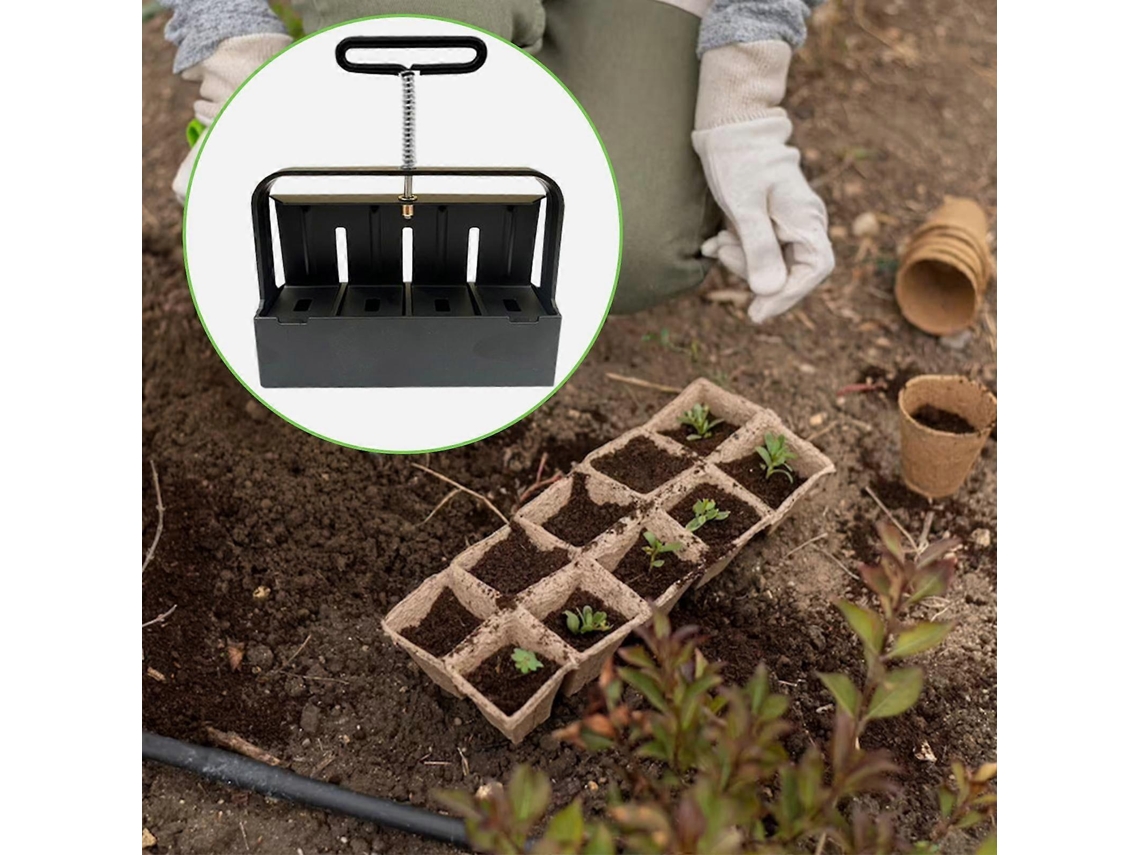 Soil Handheld 2 Inch Manual Convenient Soil Block Machine For Outdoor Vegetable Fruits Greenhouse Seedling Terraces Potting Soil