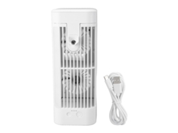 Aire acondicionado de sobremesa de 5 W y 5 V con motor sin escobillas, refrigeración y funcionamiento silencioso.