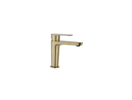 Grifo Monomando para Lavabo Oro Mate Cepillado con Sistema de Ahorro de Agua S2 Serie Alexia RAMON SOLER
