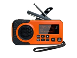 Radio DAB portátil de emergencia con manivela y energía solar, Bluetooth, FM, alarma SOS, batería externa de 5000 mAh y lámpara de lectura Viewleaf.