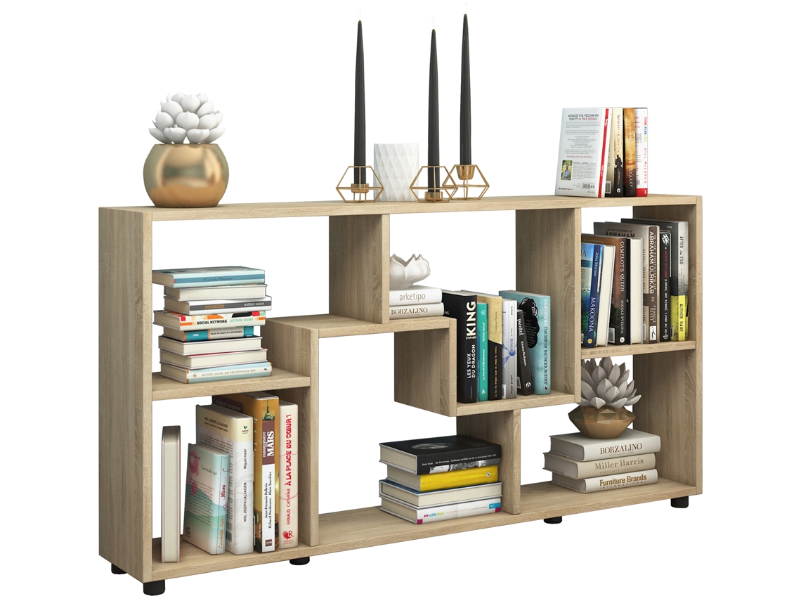 Aparador De Madera Con Estantes Separador De Ambientes Pintal Vcm