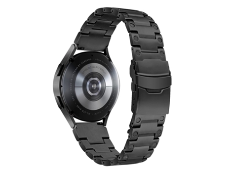 Correa de acero inoxidable 20mm para Samsung Galaxy Watch4 Active 40mm 44mm/Watch4 Classic 42mm 46mm - negro