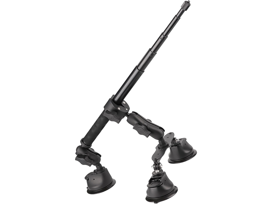 Soporte Para Cámara Con 3 Ventosas, Extensión De 1,2 M, Perspectiva En Tercera Persona.