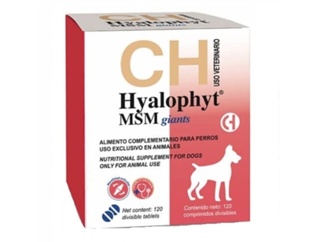 CHEMICAL IBERICA Hyalophyt Msm Giants Condroprotetor para cães de raças gigantes 120 comprimidos