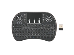 Mini Teclado Inalámbrico Con Panel Táctil, Dpi Ajustable, 2.4g, Usb, Qwerty, Para Control Remoto De Android Tv Box.