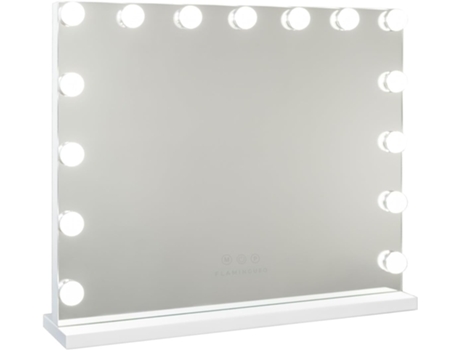 Espejo Maquillaje con Luz FLAMINGUEO 15 LED