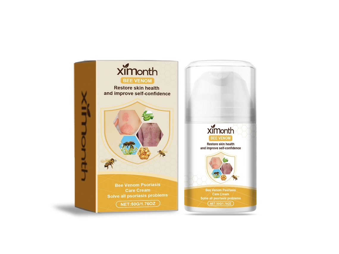 Crema para el cuidado de la piel con veneno de abeja