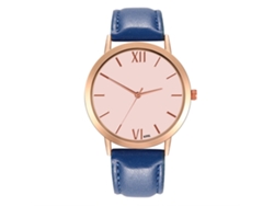Elegante Reloj Analógico De Cuarzo Para Mujer Con Correa De Pu Zhoulianfa (café Oscuro)