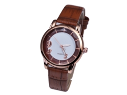Reloj De Pulsera Para Mujer Zhoulianfa Zlf0280, Piel Sintética, Cuarzo, Estilo Café, Moda Sencilla.