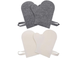 Paquete De 4 Guantes De Fieltro Para Sauna Con Aislamiento Térmico Y Material Absorbente De Agua. Aptos Para La Piel,