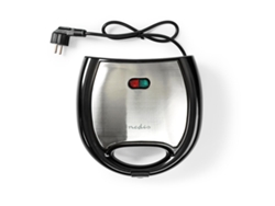 Nedis Kawp200Bk Gofrera 2 Gofres 750 W Negro Plata