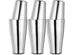 Juego de 3 cocteleras Boston Bar de Yunzii de 600 ml/700 ml