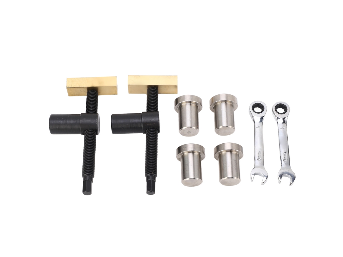 Conjunto De Grampos De Mesa Para Marcenaria Ajustáveis Aço Inox E Latão Fixação Rápida 20mm Preto