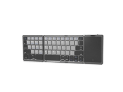 Teclado Bluetooth plegable Teclado inalámbrico Blanco y negro Everley891